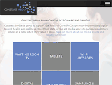 Tablet Screenshot of constant-media.com